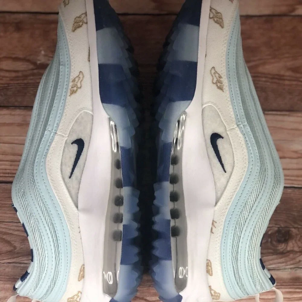 NIKE Air Max 97 G NRG U "Winged Foot" Men's Size 10 White Golf Shoes/Cleats New - Picture 6 of 11